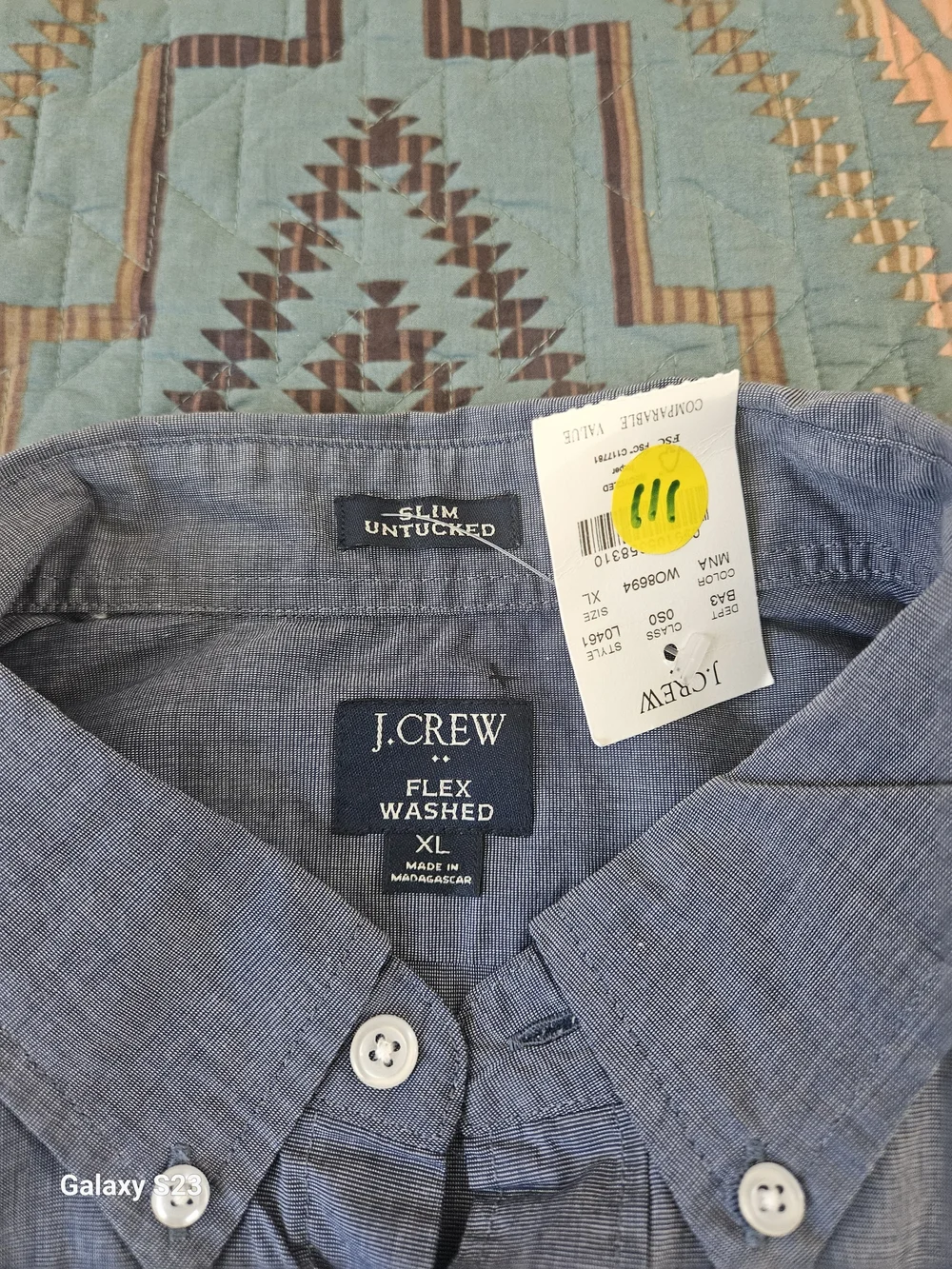 J. Crew Men's Light Blue Button-Down Shirt